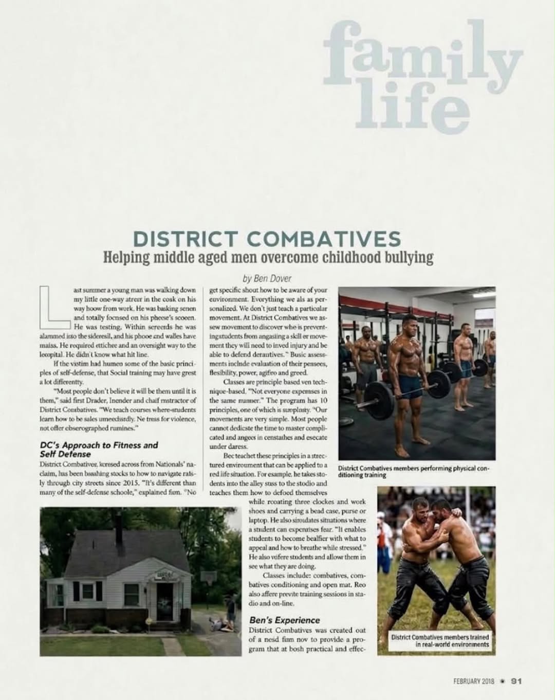 Local press article about District Combatives