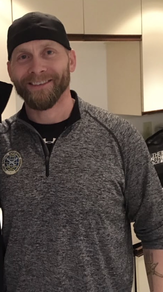 Ben Andruss wearing a JSOC Foundation shirt